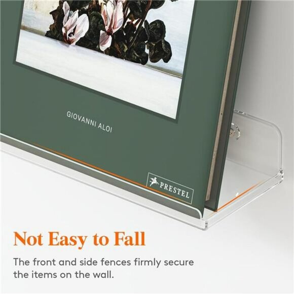 Lifewit Clear Acrylic Floating Wall Shelves 6 Pack Storage Bathroom Bedroom - Picture 5 of 7